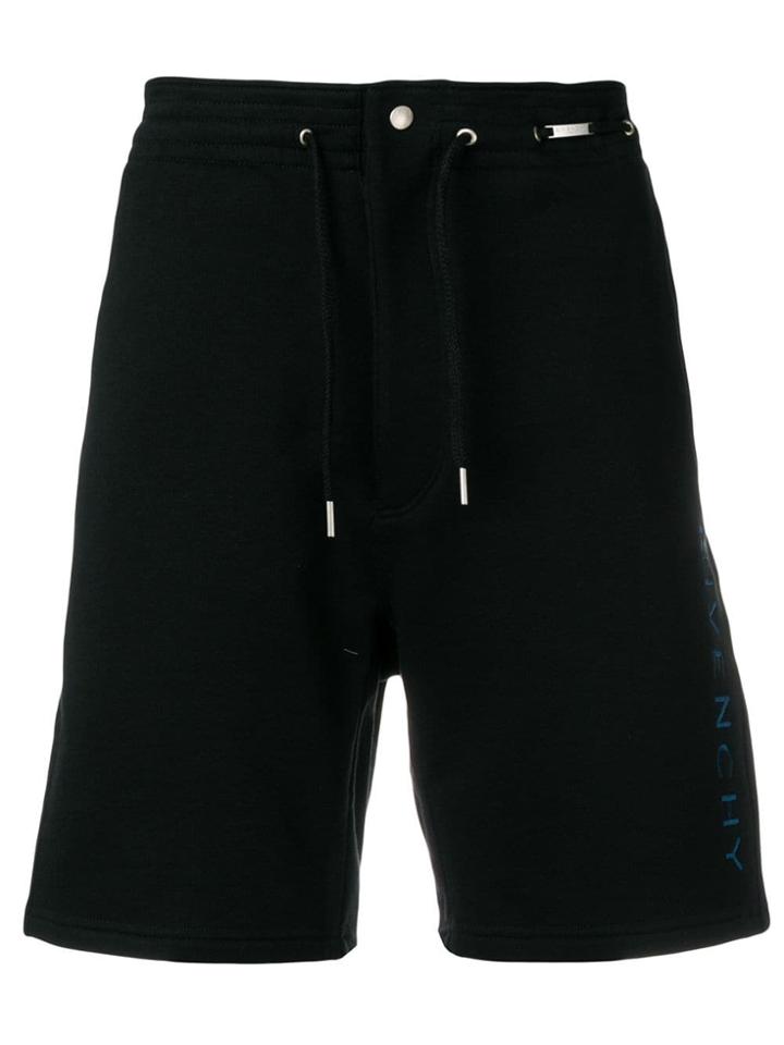 Givenchy Vertical Logo Bermuda Shorts - Black
