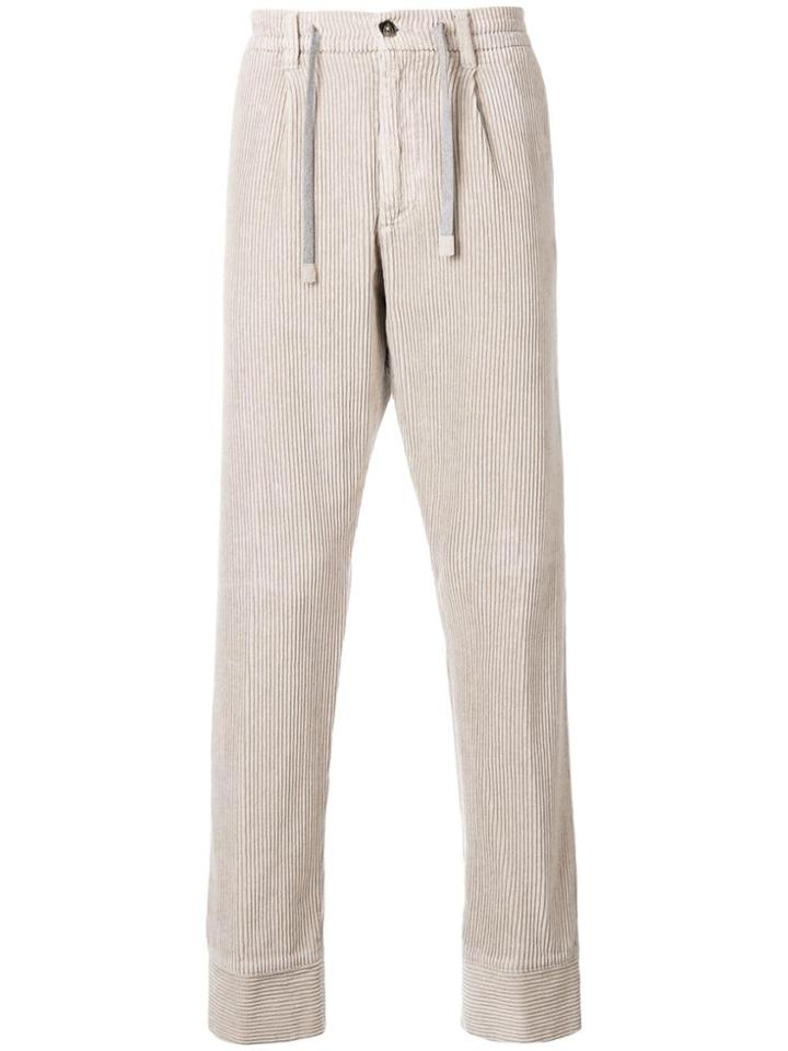 Eleventy Corduroy Trousers - Nude & Neutrals