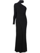 Elie Saab Scarf Detail One Shoulder Gown