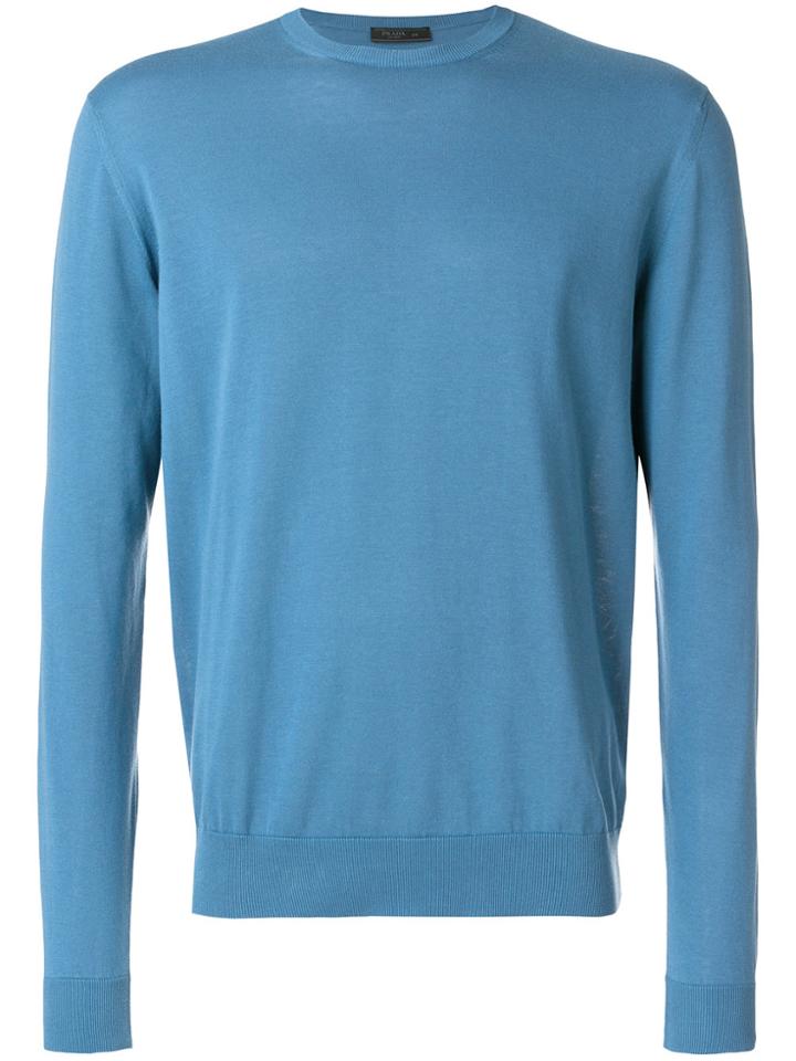 Prada Crewneck Sweater - Blue