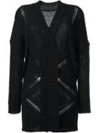 Barbara Bui Open Knit Cardigan, Women's, Size: Xs, Black, Cotton/linen/flax