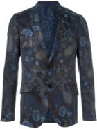 Etro Paisley Jacquard Blazer, Men's, Size: 48, Blue, Cotton/silk/acetate/viscose