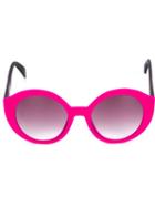 Italia Independent Round Frame Sunglasses, Adult Unisex, Pink/purple, Plastic/other Fibres
