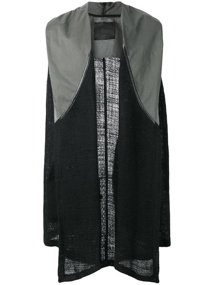 Lost & Found Ria Dunn - Sleeveless Cardigan - Men - Cotton/linen/flax/polyurethane - M, Black, Cotton/linen/flax/polyurethane