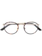 Giorgio Armani - Round Frame Glasses - Unisex - Acetate/metal (other) - 49, Acetate/metal (other)