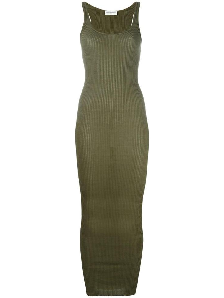 Faith Connexion Fitted Long Dress - Green