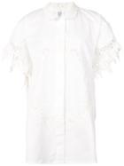 Rosie Assoulin Lace Insert Shirt - White