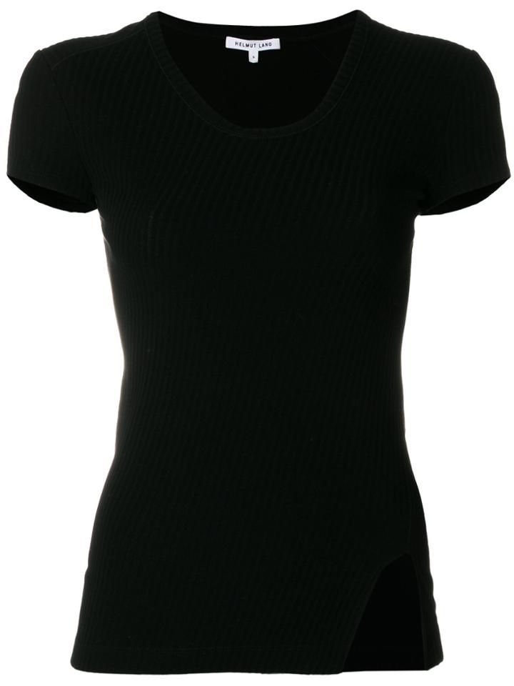 Helmut Lang Side Slit T-shirt - Black