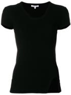 Helmut Lang Side Slit T-shirt - Black