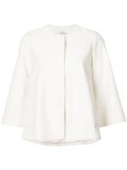 Co Collarless Button Jacket - White