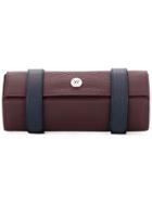 Rapport Three Watch Roll In Brown Leather With D