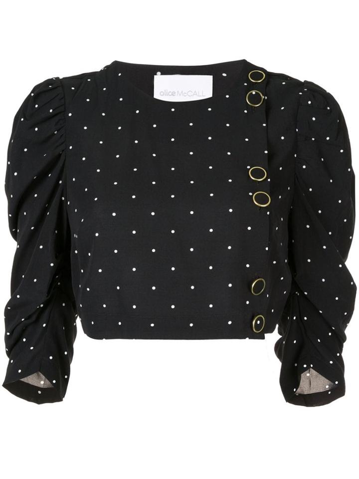 Alice Mccall Oscar Polka Dot Print Top - Black