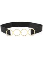 Marni Elasticated Waist Belt, Women's, Size: 75, Black, Calf Leather