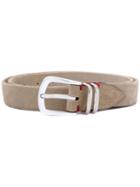 Eleventy - Buckle Belt - Men - Suede - 90, Nude/neutrals, Suede