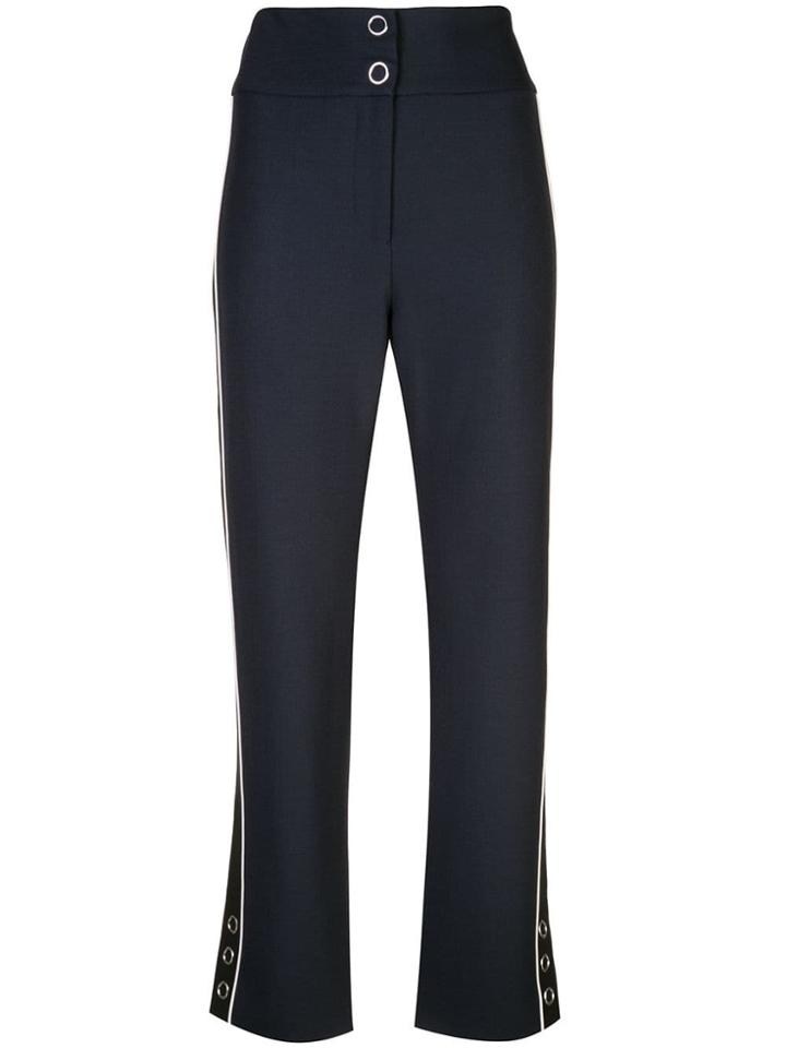 Jonathan Simkhai Side Stripes Tailored Trousers - Blue