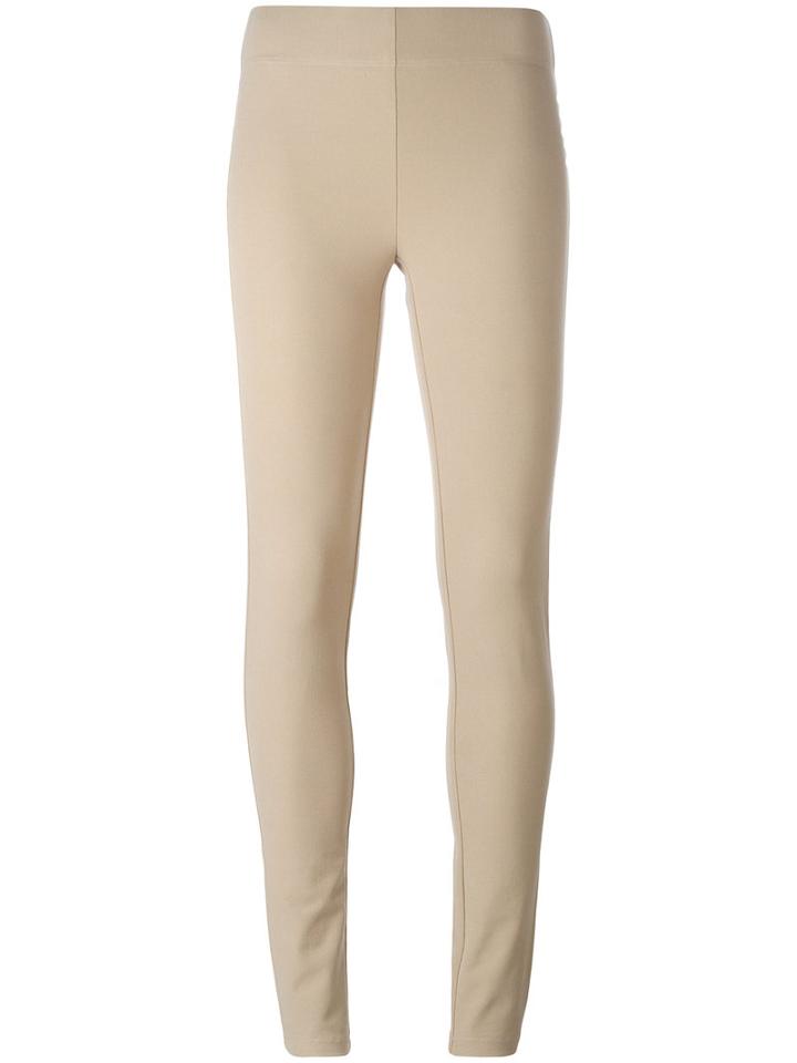 Joseph - Plain Leggings - Women - Cotton/spandex/elastane/viscose - 36, Nude/neutrals, Cotton/spandex/elastane/viscose