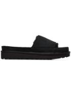Y / Project Black Sheepskin Slides