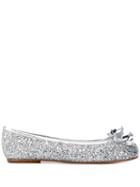 Maison Margiela Tabi Glitter Ballerina Shoes - Silver