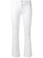 Stella Mccartney - Cropped Jeans - Women - Cotton/spandex/elastane - 26, White, Cotton/spandex/elastane