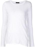 Atm Anthony Thomas Melillo Asymmetric Hem Longsleeved T-shirt