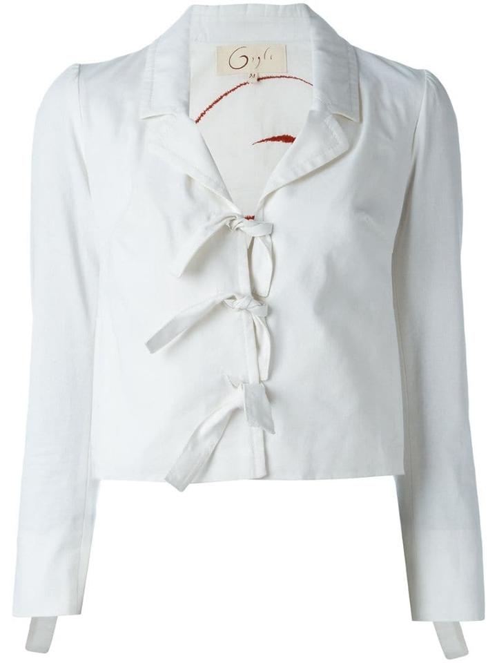 Romeo Gigli Pre-owned Tie Fastening Jacket - White