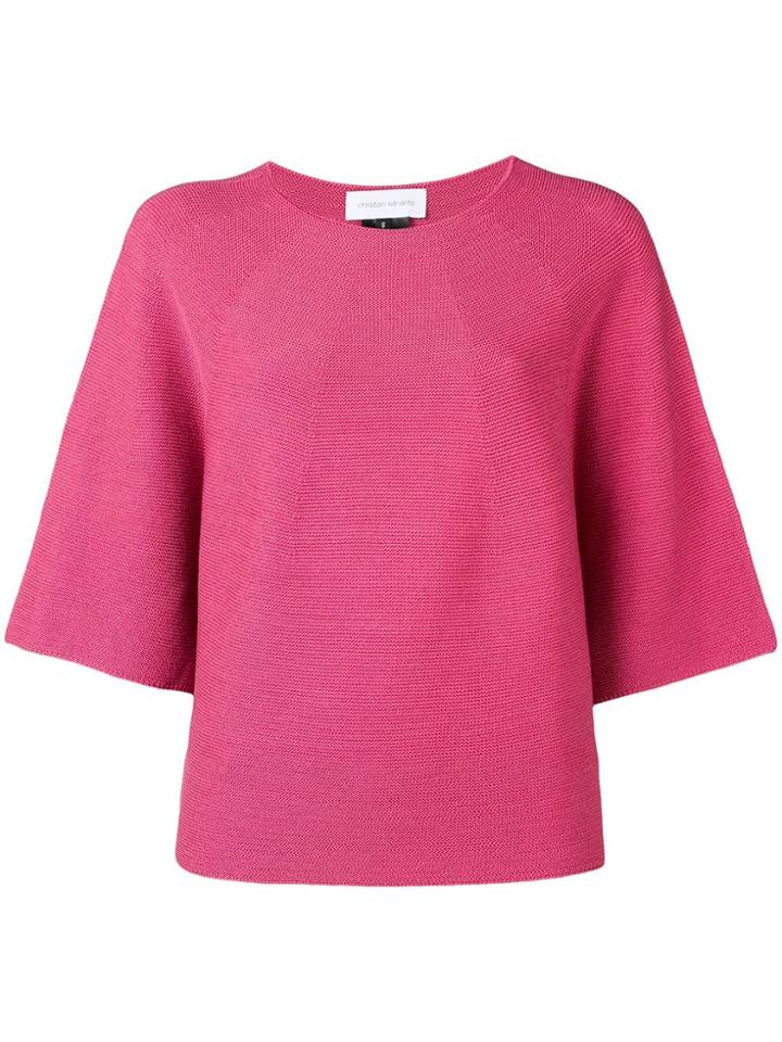 Christian Wijnants Knitted T-shirt - Pink