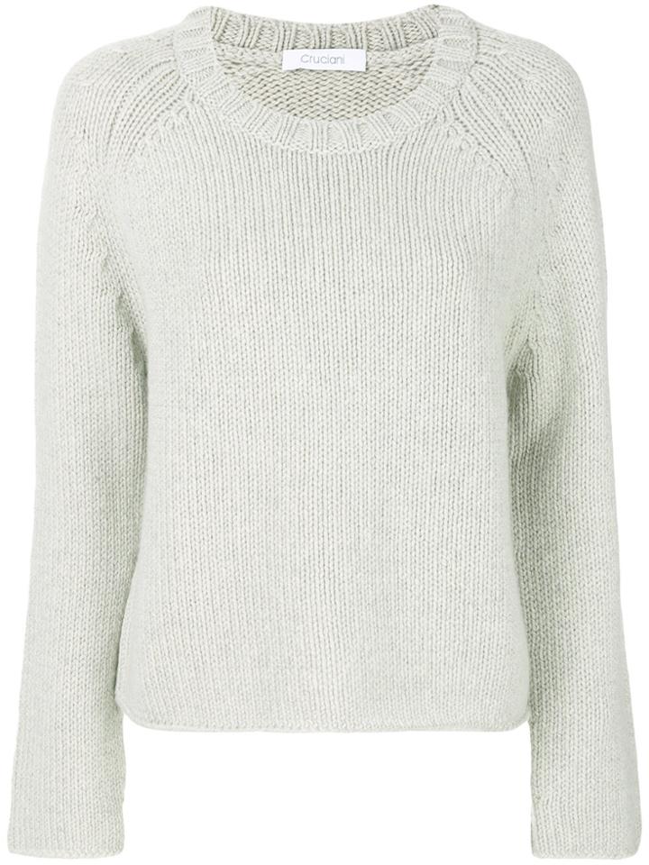 Cruciani Crew Neck Jumper - Grey