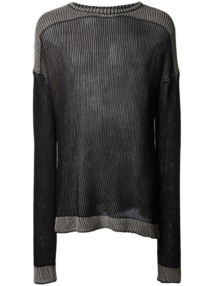 Lost & Found Rooms Crew Neck Sweater, Men's, Size: Small, Black, Cotton
