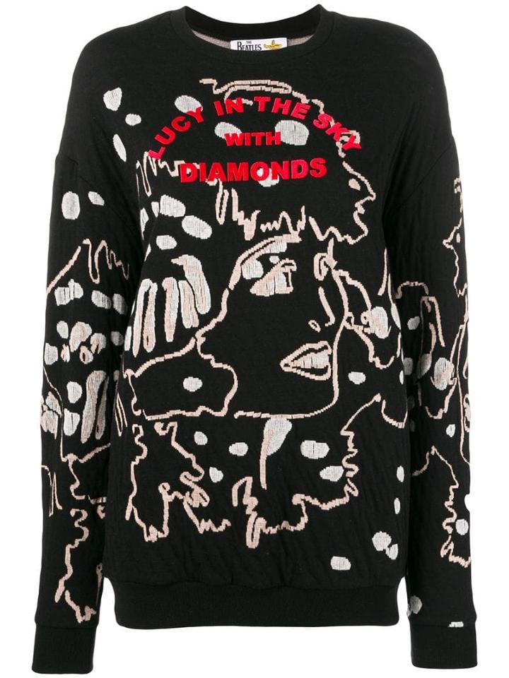 Stella Mccartney All Together Now Embroidered Jumper - Black
