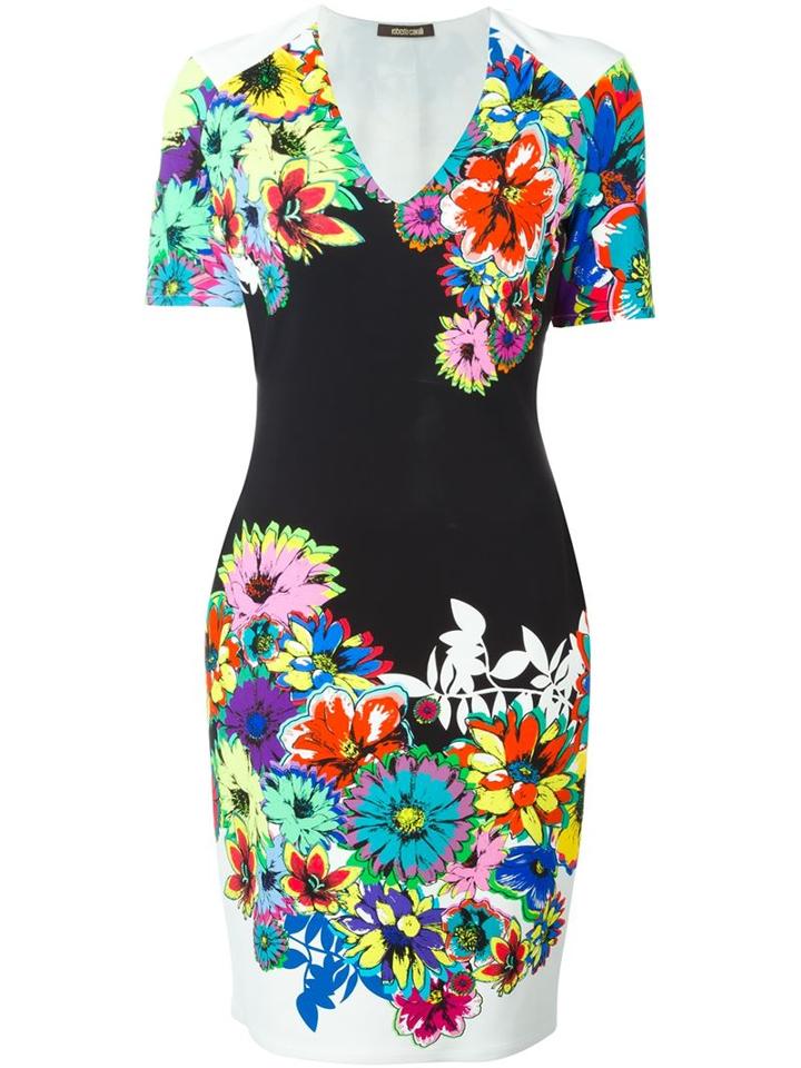 Roberto Cavalli Floral Dress