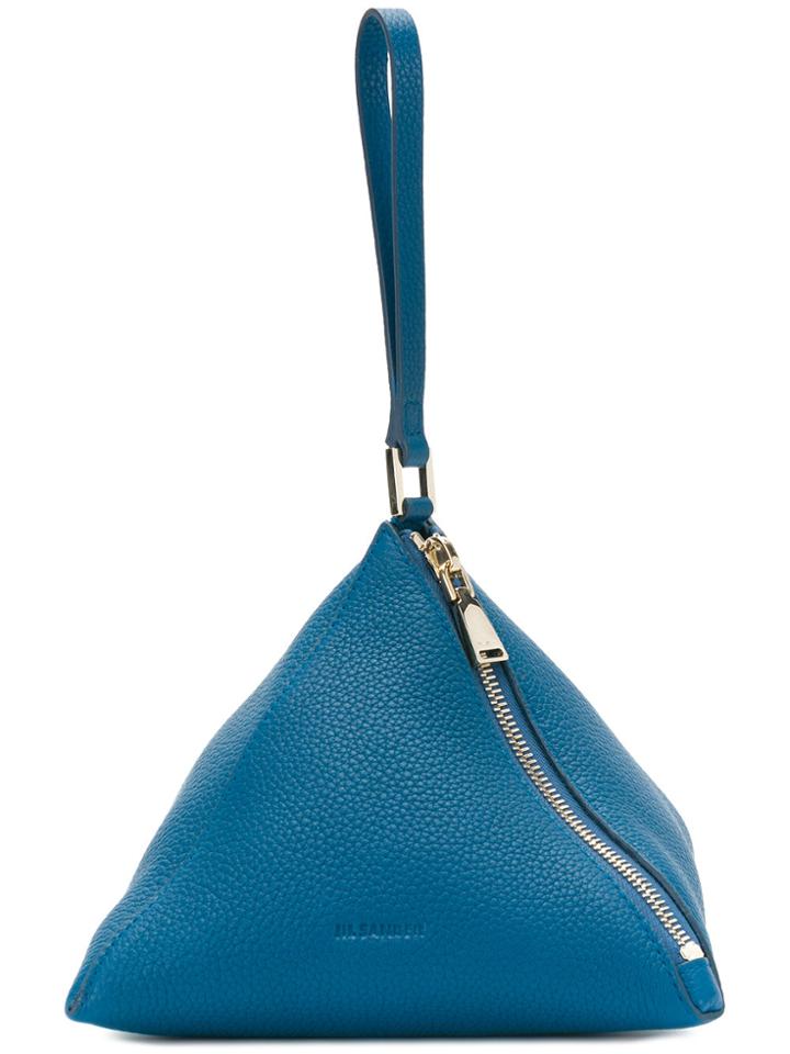Jil Sander 3 Angle Clutch - Blue