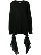 Dsquared2 Draped Detail Sweater - Black