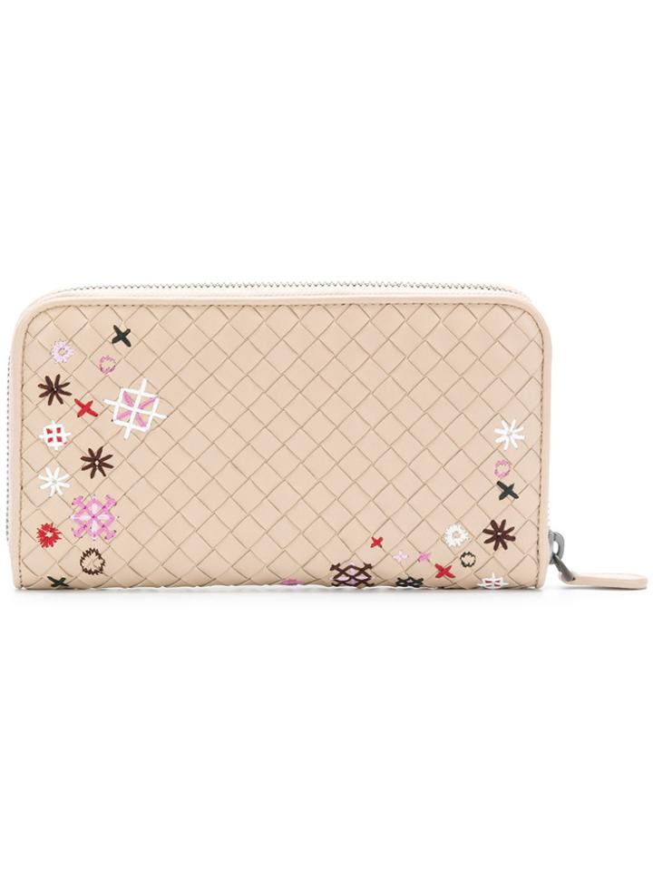 Bottega Veneta Intrecciato Meadow Flower Purse - Nude & Neutrals