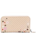 Bottega Veneta Intrecciato Meadow Flower Purse - Nude & Neutrals