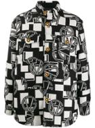 Versace Gv Motif Shirt Jacket - Black