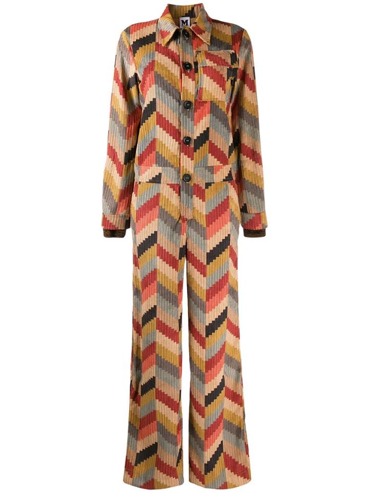 M Missoni Graphic Print Jumpsuit - Neutrals