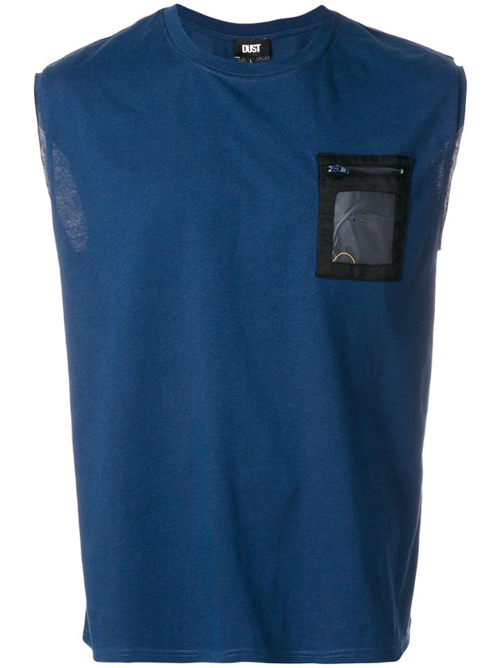 Dust Sleeveless Fitted Top - Blue