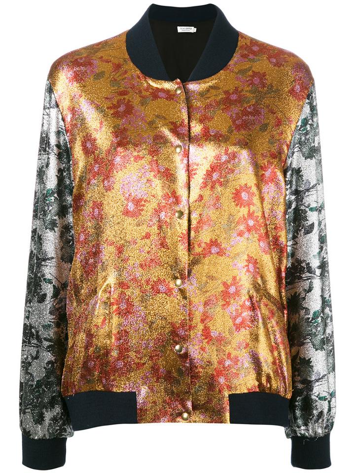 Roseanna - Lamé Bomber Jacket - Women - Silk/cotton/polyester/spandex/elastane - 36, Silk/cotton/polyester/spandex/elastane