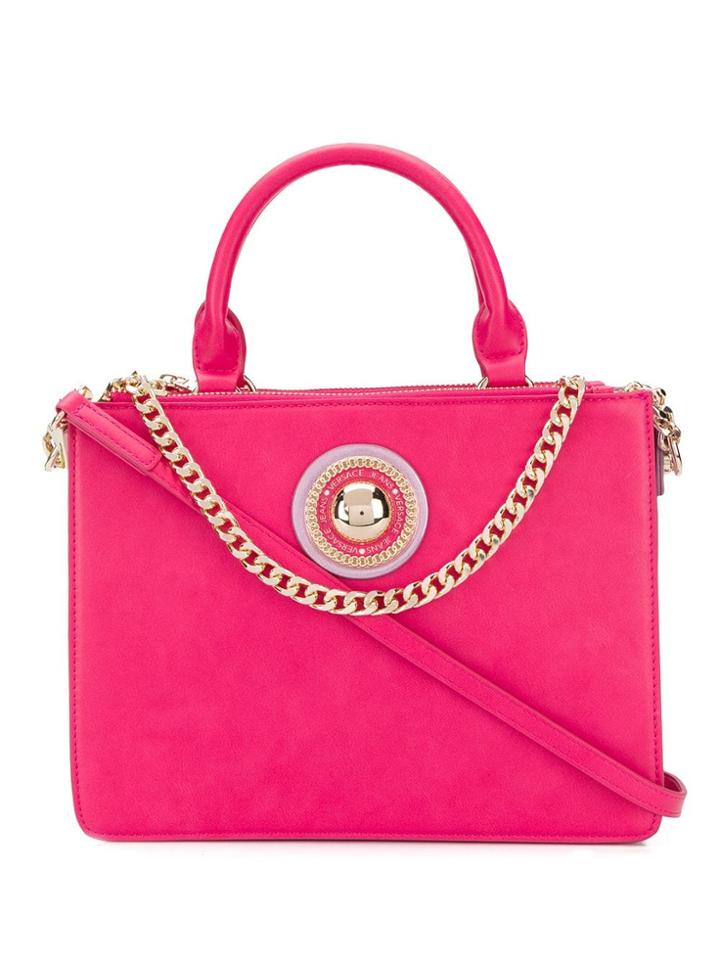 Versace Jeans Logo Top-handle Tote - Pink