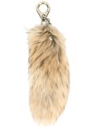Moncler Raccoon Fur Bag Charm - Nude & Neutrals