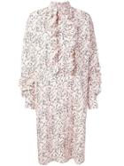 Plan C Ruffled Front Shirt Dress - Pink