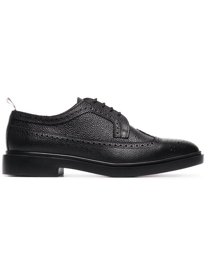 Thom Browne Grained Lace-up Brogues - Black
