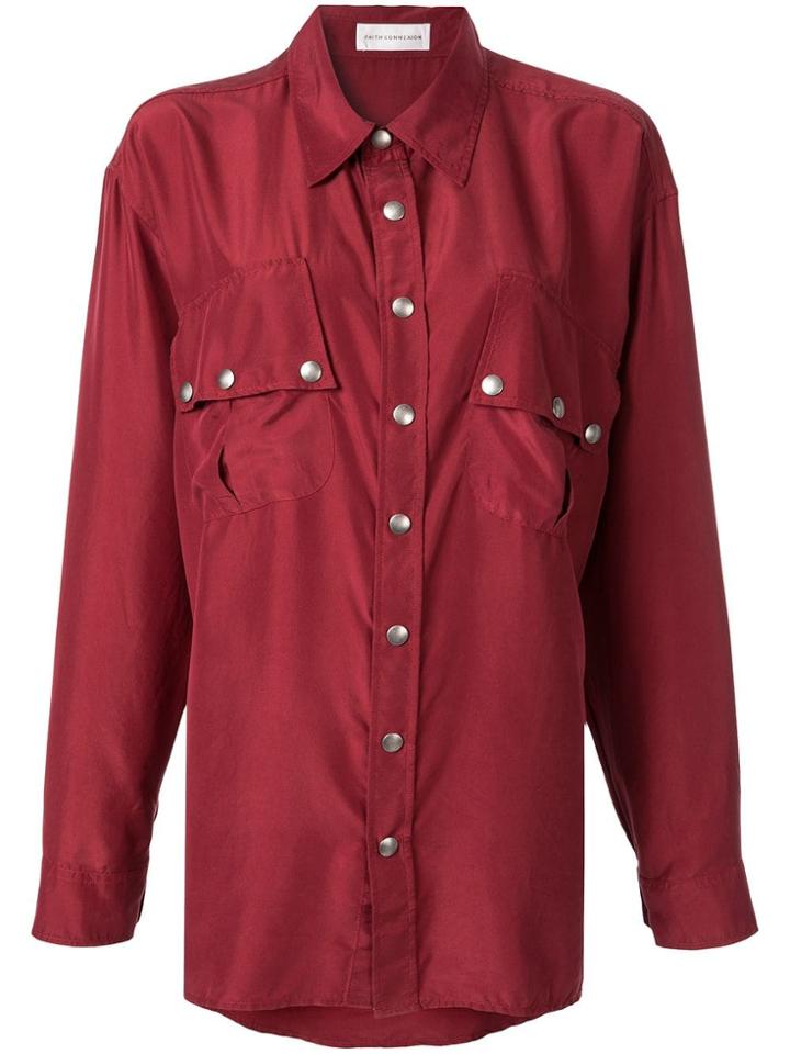Faith Connexion Oversized Shirt - Red