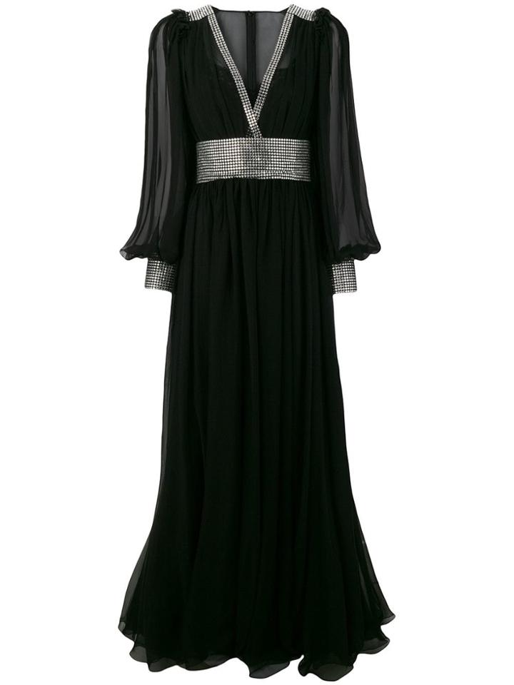 Dolce & Gabbana Embellished Evening Dress - Black
