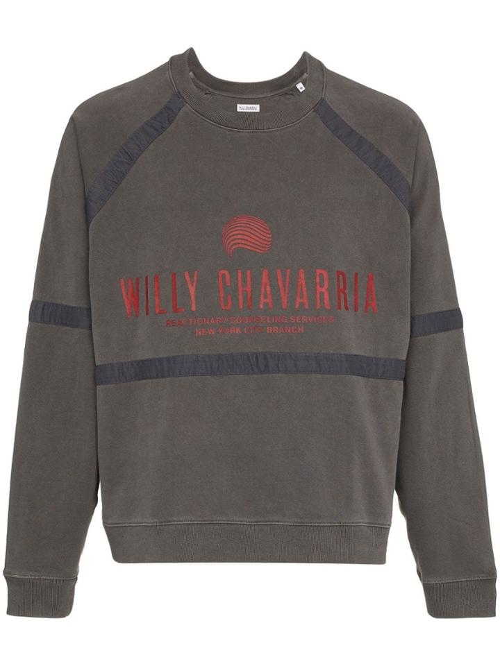 Willy Chavarria Willy C Battery Os Crw Swt Char - Grey