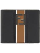 Fendi Logo Bi-fold Wallet - Black