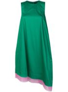 Paskal Sleeveless Asymmetric Midi Dress - Green