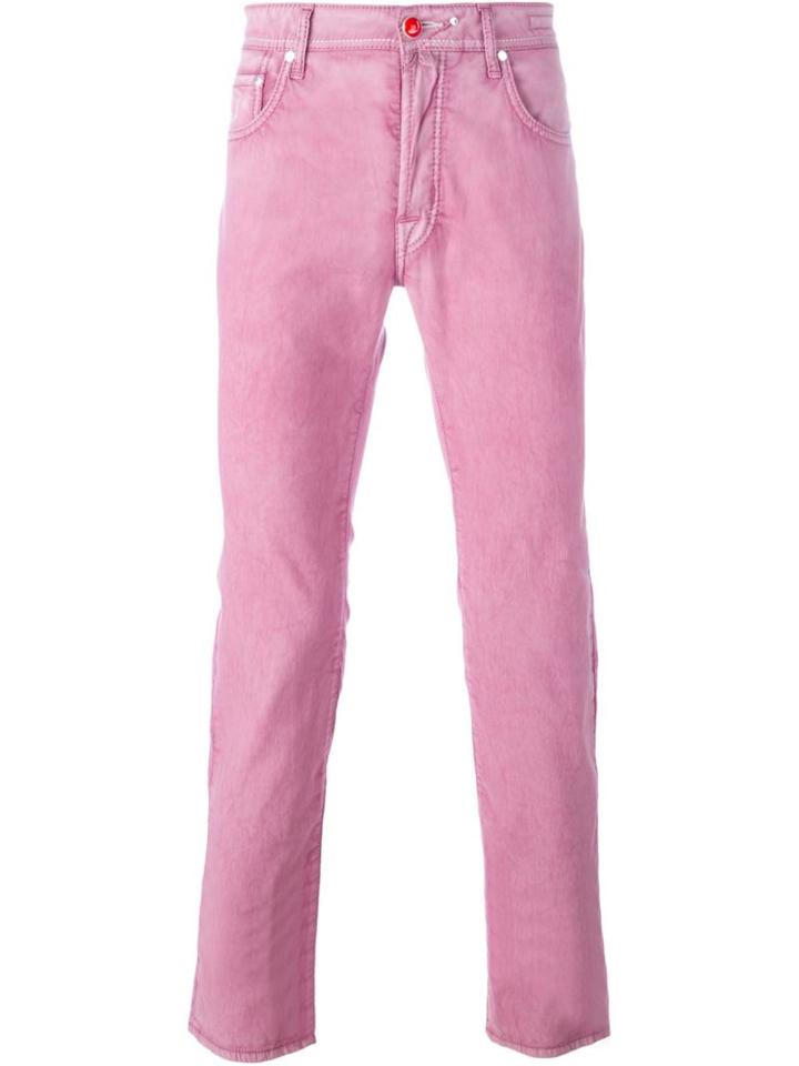 Jacob Cohen Slim Fit Jeans, Men's, Size: 38, Pink/purple, Cotton/spandex/elastane