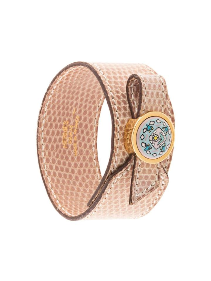 Hermès Pre-owned 2004 Flower Detail Bangle - Gold