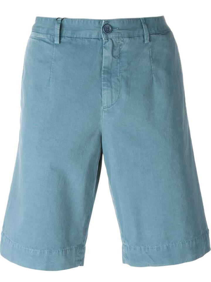 Dolce & Gabbana Chino Shorts, Men's, Size: 50, Green, Cotton/calf Leather
